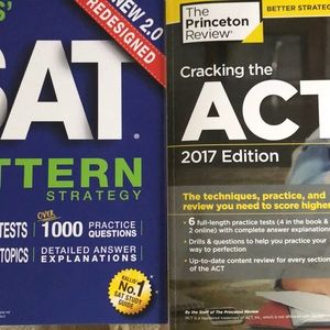 SAT and ACT prep books
